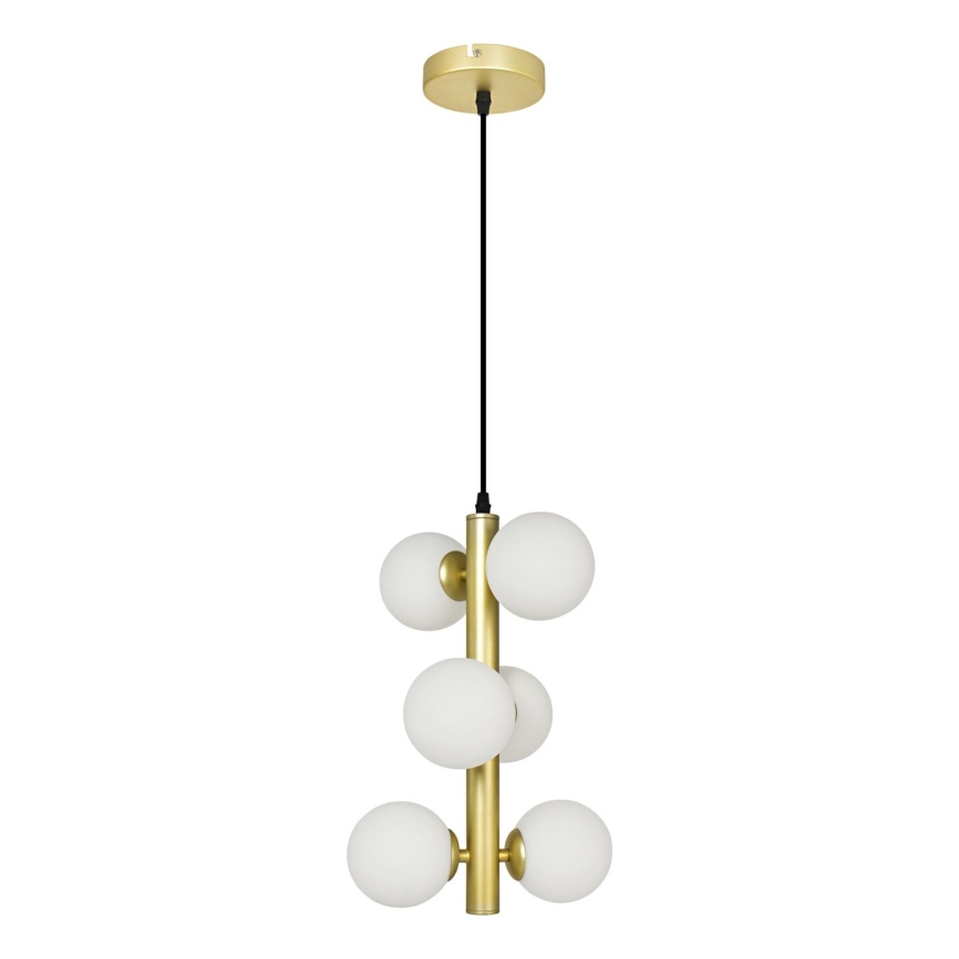 Brilagi - LED Hanglamp aan een koord MILLA 6xG9/3W/230V goud/wit