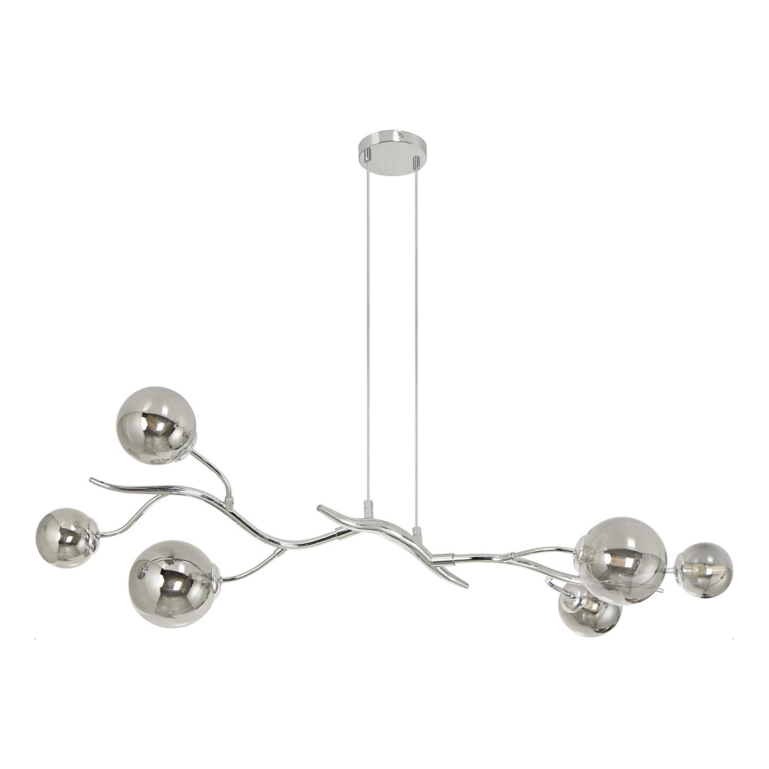 Brilagi - LED Hanglamp aan een koord MISTEL 6xG9/3W/230V glanzend chroom/gerookt