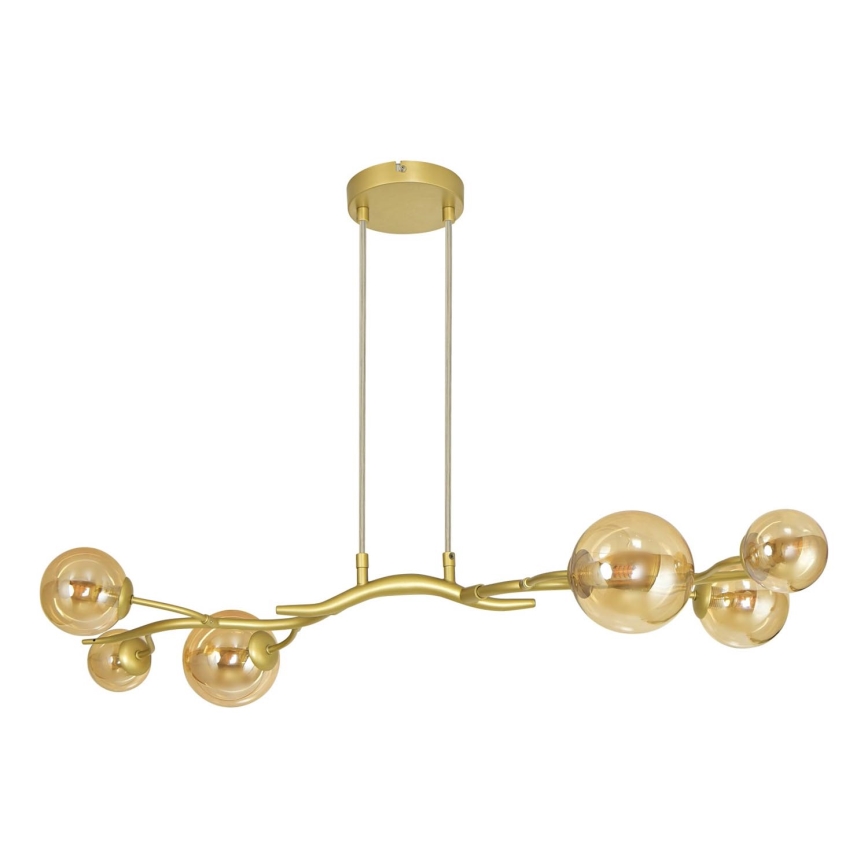 Brilagi - LED Hanglamp aan een koord MISTEL 6xG9/3W/230V goud