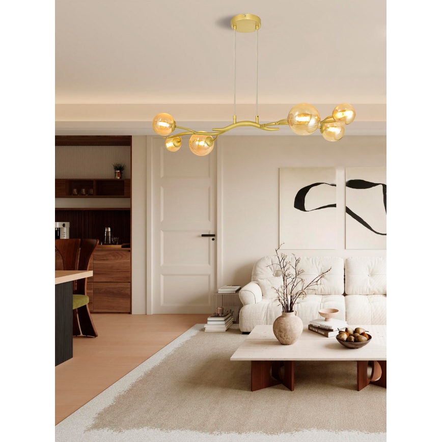 Brilagi - LED Hanglamp aan een koord MISTEL 6xG9/3W/230V goud