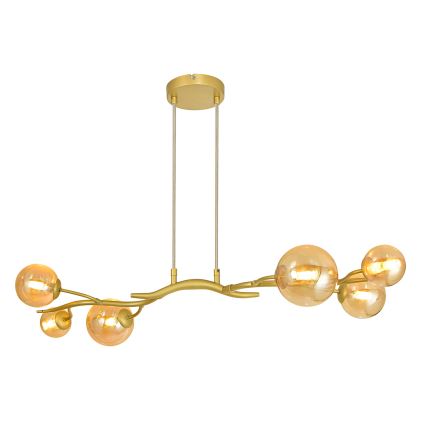 Brilagi - LED Hanglamp aan een koord MISTEL 6xG9/3W/230V goud