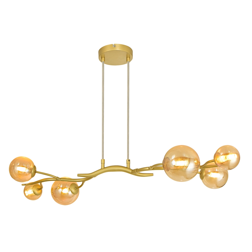 Brilagi - LED Hanglamp aan een koord MISTEL 6xG9/3W/230V goud