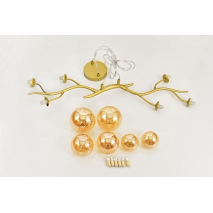 Brilagi - LED Hanglamp aan een koord MISTEL 6xG9/3W/230V goud
