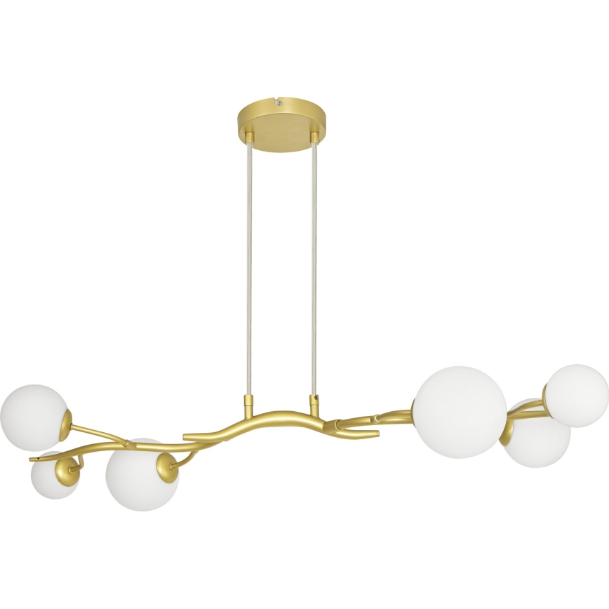 Brilagi - LED Hanglamp aan een koord MISTEL 6xG9/3W/230V goud/wit