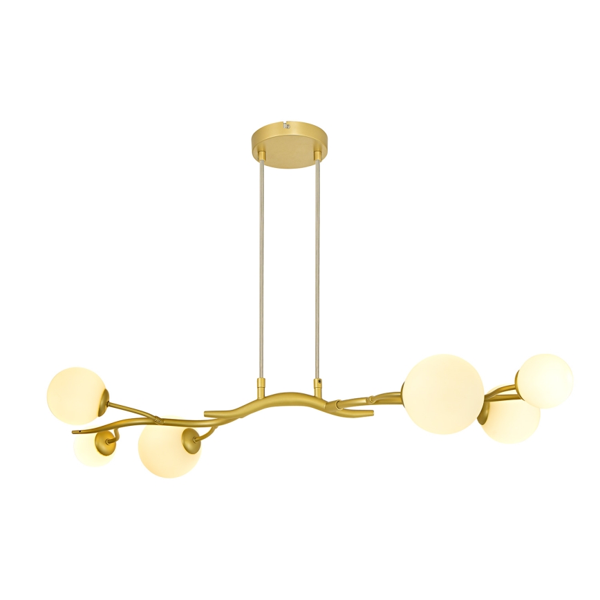 Brilagi - LED Hanglamp aan een koord MISTEL 6xG9/3W/230V goud/wit