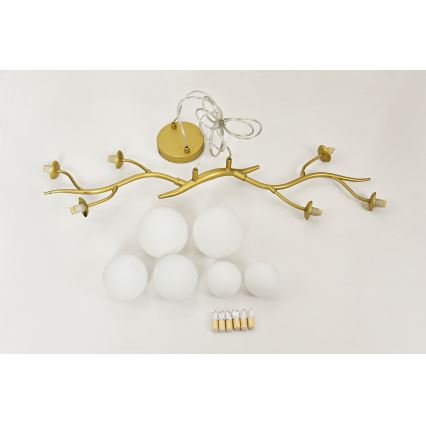 Brilagi - LED Hanglamp aan een koord MISTEL 6xG9/3W/230V goud/wit