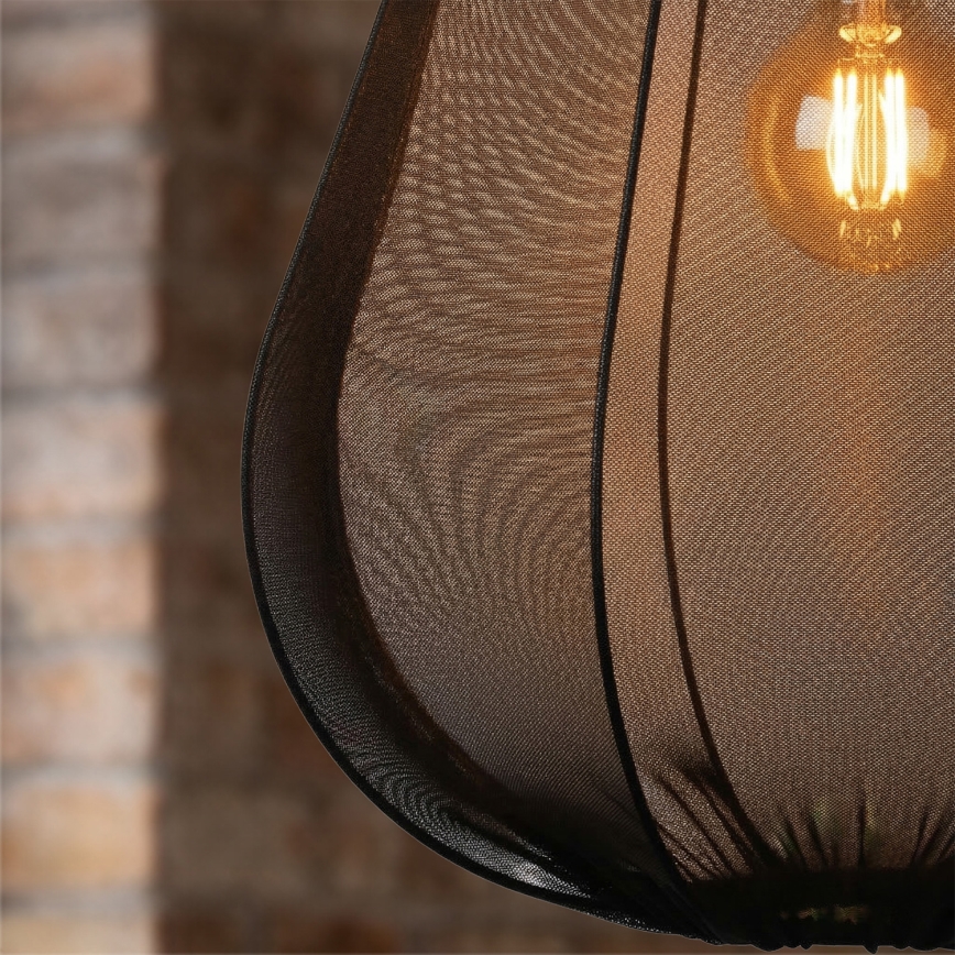 Brilagi - LED-hanglamp aan kabel ARVEN 1xE27/8W/230V Ø 37 cm zwart