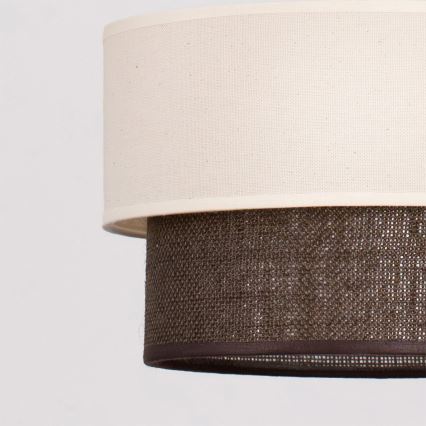 Brilagi - LED-hanglamp aan kabel BOHO-stijl 1xE27/15W/230V Ø 25 cm crème/bruin