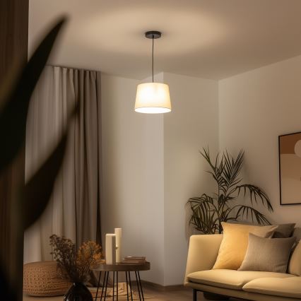 Brilagi - LED hanglamp aan kabel CERIA 1xE27/40W/230V Ø 30 cm beige