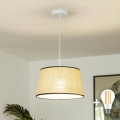 Brilagi - LED-hanglamp aan kabel CERIA 1xE27/40W/230V Ø 35 cm beige