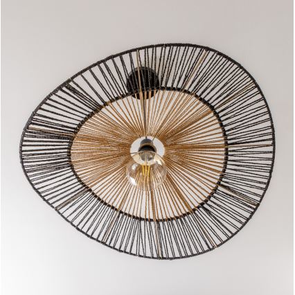 Brilagi - LED-hanglamp aan kabel CERIA BOHO 1xE27/40W/230V pr. 80 cm zwart/bruin