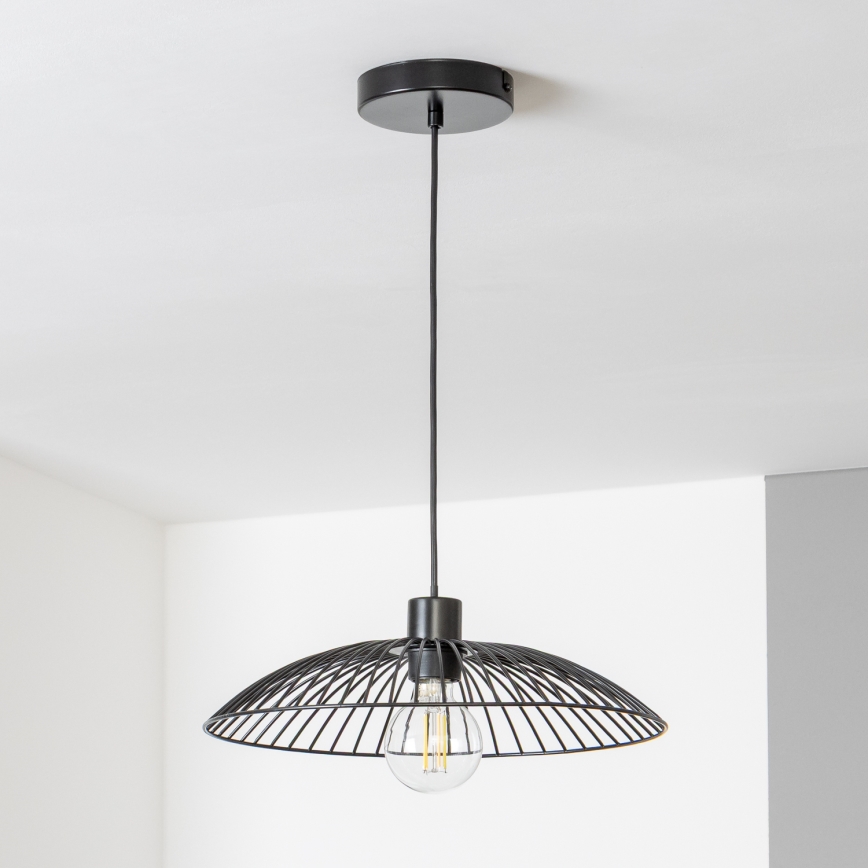 Brilagi - LED-hanglamp aan kabel CERIA WIRE 1xE27/40W/230V Ø 38 cm zwart