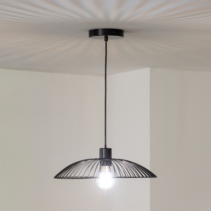 Brilagi - LED-hanglamp aan kabel CERIA WIRE 1xE27/40W/230V Ø 38 cm zwart