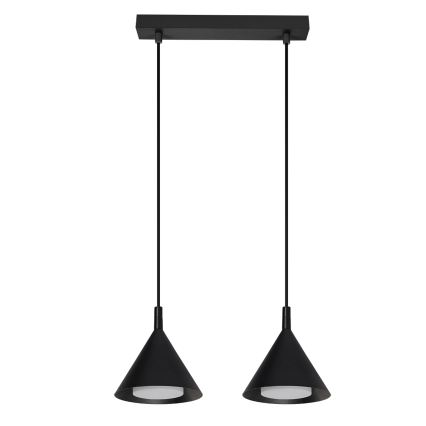 BRILAGI - LED hanglamp aan kabel CONE DOUBLE 2xGX53/15W/230V zwart