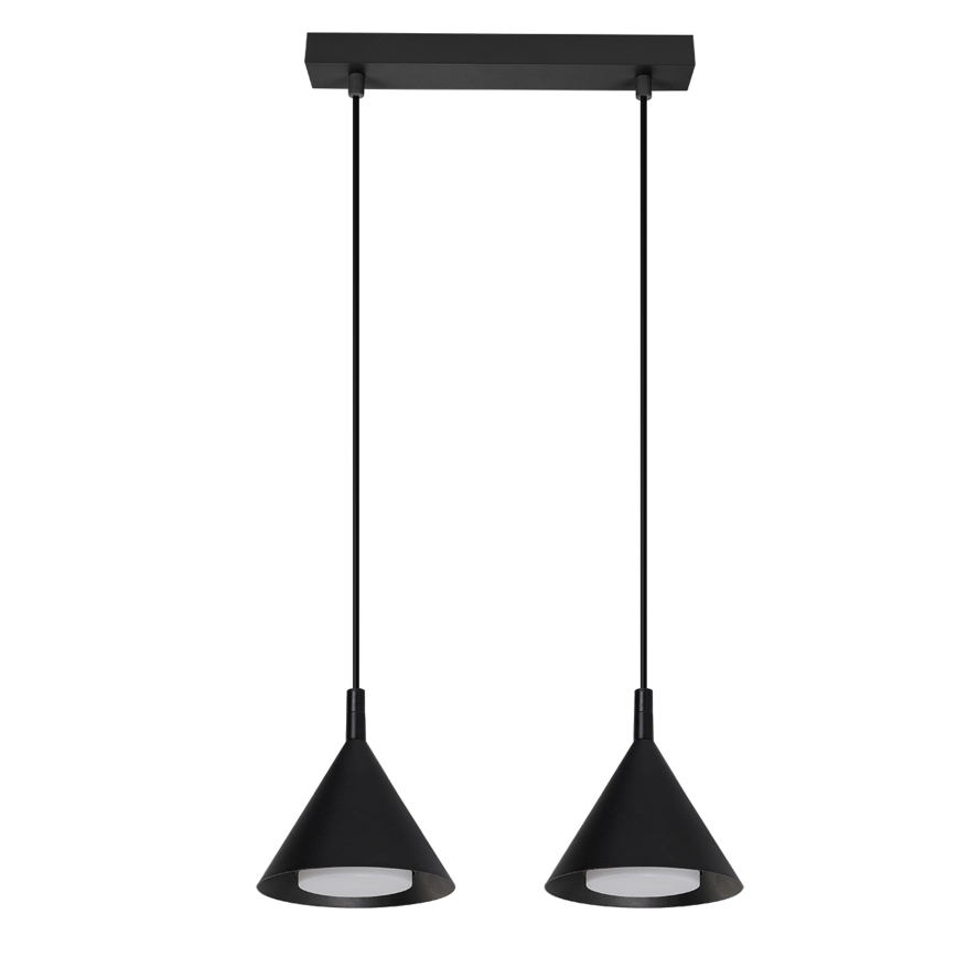 BRILAGI - LED hanglamp aan kabel CONE DOUBLE 2xGX53/15W/230V zwart