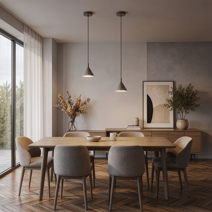 BRILAGI - LED Hanglamp aan kabel CONE SINGLE 1xGX53/15W/230V beige