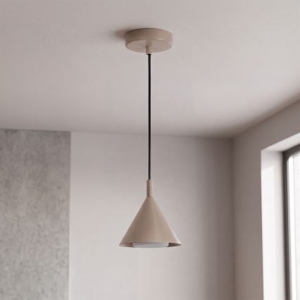 BRILAGI - LED Hanglamp aan kabel CONE SINGLE 1xGX53/15W/230V beige