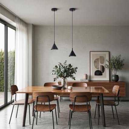 BRILAGI - LED Hanglamp aan kabel CONE SINGLE 1xGX53/15W/230V zwart
