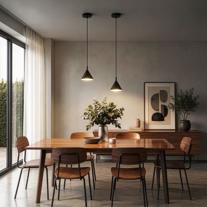BRILAGI - LED Hanglamp aan kabel CONE SINGLE 1xGX53/15W/230V zwart