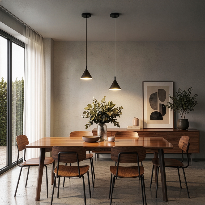 BRILAGI - LED Hanglamp aan kabel CONE SINGLE 1xGX53/15W/230V zwart