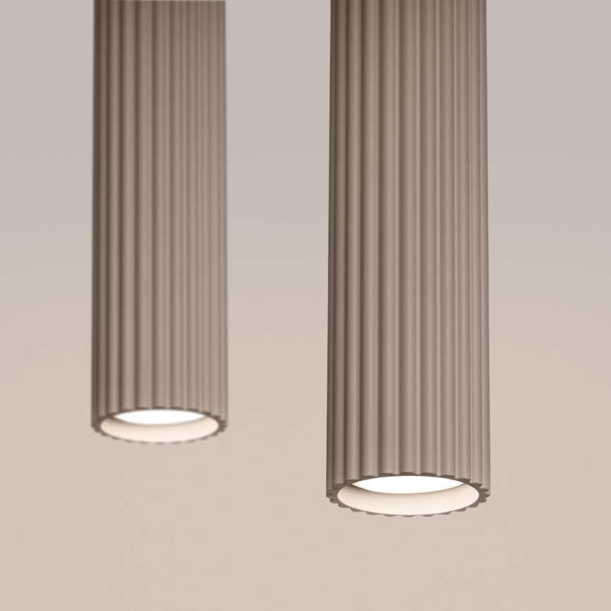 Brilagi - LED-hanglamp aan kabel CRESTO 2xGU10/10W/230V taupe