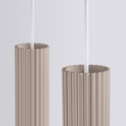 Brilagi - LED-hanglamp aan kabel CRESTO 2xGU10/10W/230V taupe