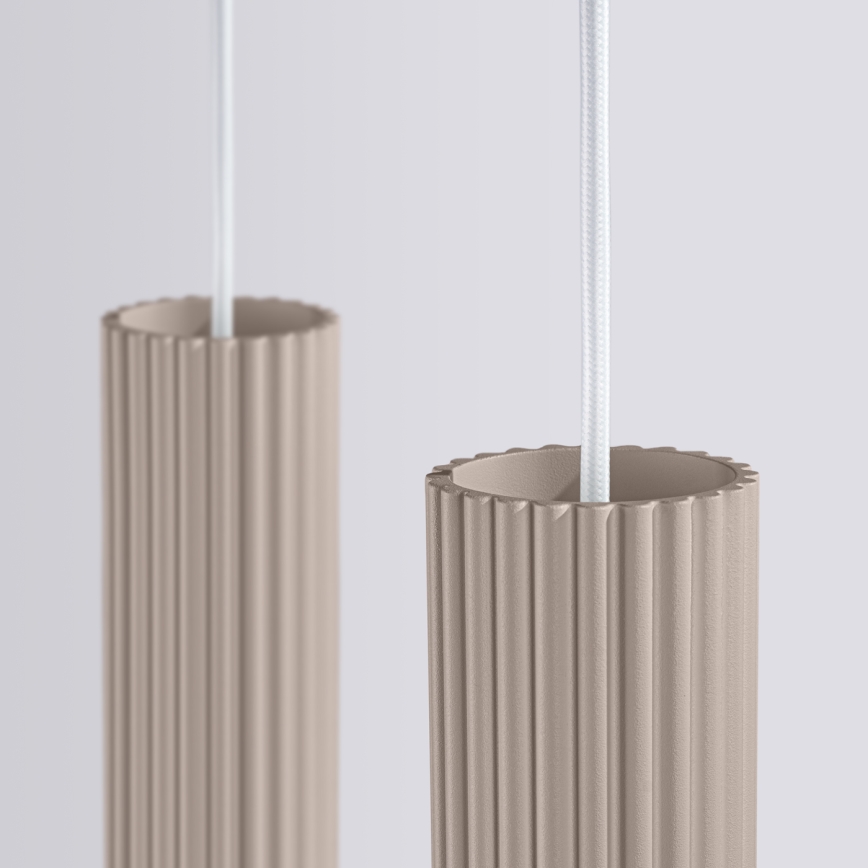 Brilagi - LED-hanglamp aan kabel CRESTO 2xGU10/10W/230V taupe