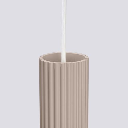 Brilagi - LED-hanglamp aan kabel CRESTO 3xGU10/10W/230V taupe