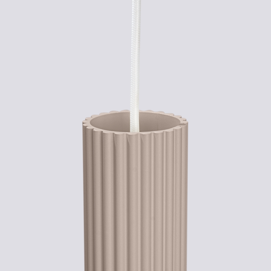 Brilagi - LED-hanglamp aan kabel CRESTO 3xGU10/10W/230V taupe