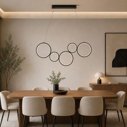 Brilagi - LED-hanglamp aan kabel ECHO LED/60W/230V 4000K 100 cm zwart