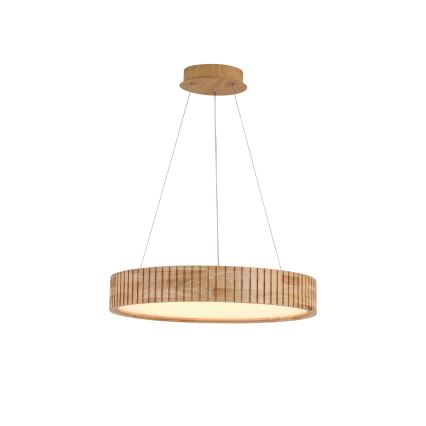 Brilagi - LED-hanglamp aan kabel FALCON WOOD MODERN LED/30W/230V 3000/4000/6000K Ø 45 cm hout