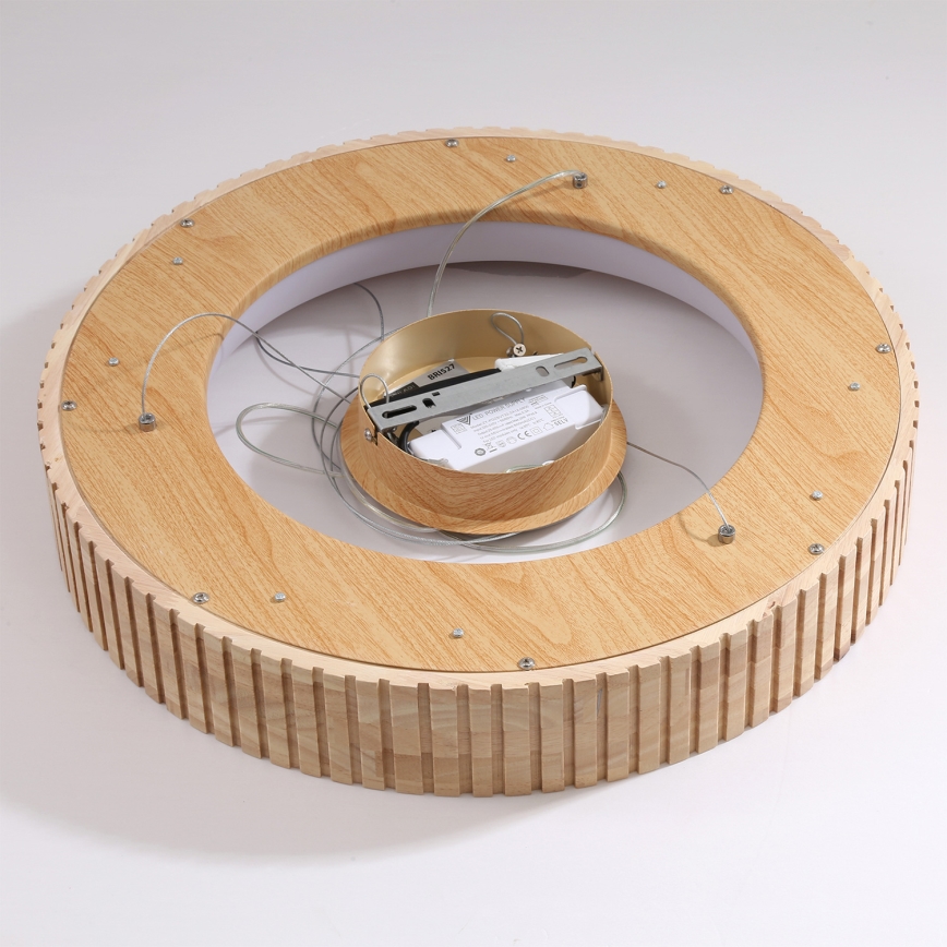 Brilagi - LED-hanglamp aan kabel FALCON WOOD MODERN LED/30W/230V 3000/4000/6000K Ø 45 cm hout