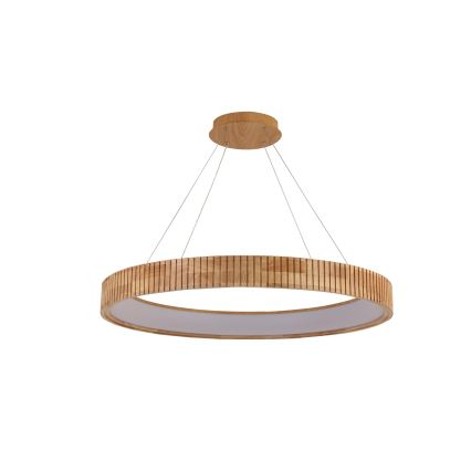 Brilagi - FALCON WOOD MODERN LED-hanglamp aan kabel, 60W/230V, 3000/4000/6000K, Ø 80 cm, hout