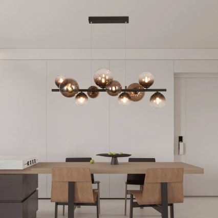 Brilagi - LED-hanglamp aan kabel MILLA 10xG9/3W/230V bruin/rookbruin