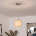 Brilagi - LED-hanglamp aan kabel NUBILA 1xE27/60W/230V Ø 14 cm lichtbruin