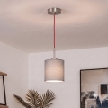 Brilagi - LED-hanglamp aan kabel NUBILA 1xE27/60W/230V Ø 14 cm rood/lichtgrijs