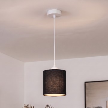 BRILAGI - LED hanglamp aan kabel NUBILA 1xE27/60W/230V Ø 14 cm wit/zwart