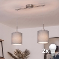 Brilagi - LED-hanglamp aan kabel NUBILA 2xE27/60W/230V lichtgrijs