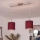 Brilagi - LED-hanglamp aan kabel NUBILA 2xE27/60W/230V pompejaans rood