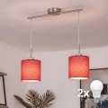Brilagi - LED hanglamp aan kabel NUBILA 2xE27/60W/230V rood