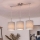 Brilagi - LED-hanglamp aan kabel NUBILA 3xE27/60W/230V grijs