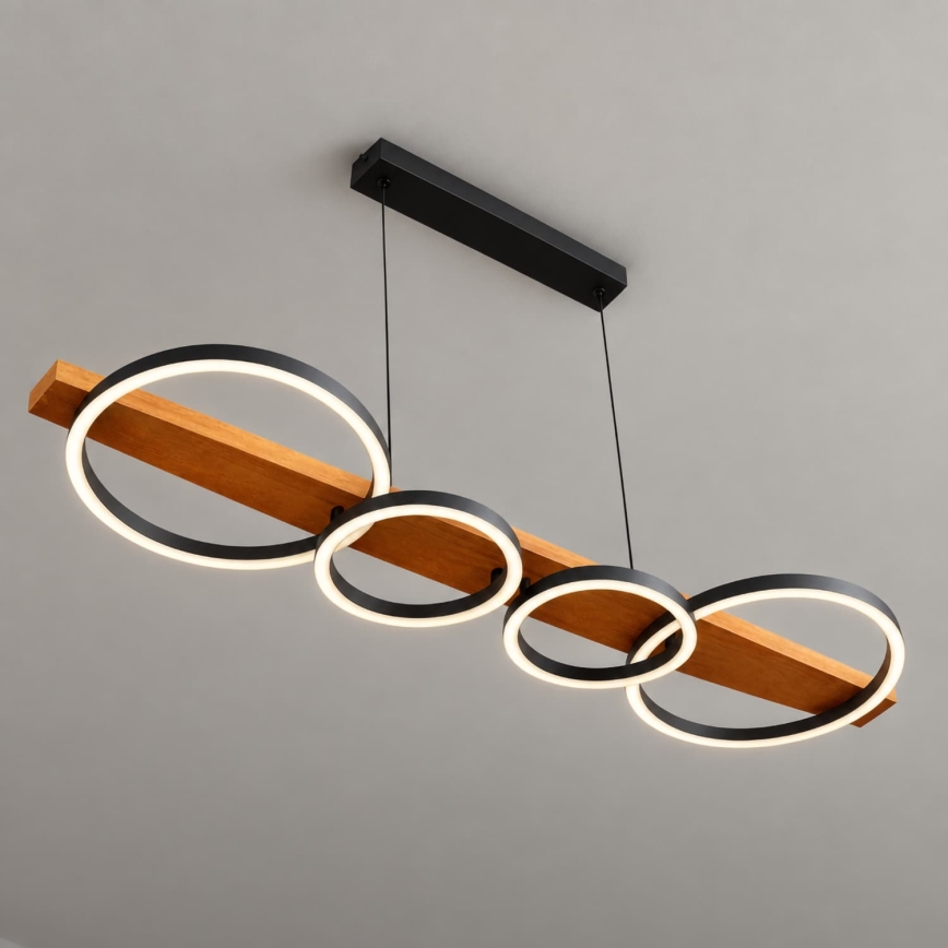 BRILAGI - LED hanglamp aan kabel PLANK LED/35W/230V 4000K 30x100 cm hout