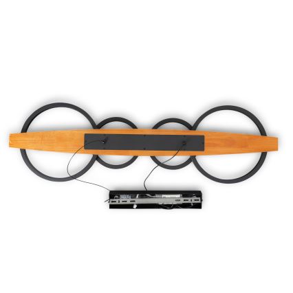 BRILAGI - LED hanglamp aan kabel PLANK LED/35W/230V 4000K 30x100 cm hout
