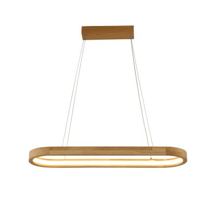 Brilagi - LED hanglamp aan kabel UMEA WOOD LED/30W/230V 70x20 cm hout