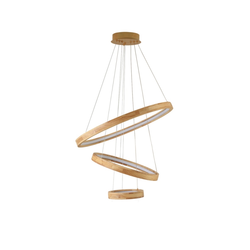 Brilagi - LED-hanglamp aan kabel UMEA WOOD LED/45W/230V Ø 60 cm hout
