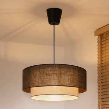 Brilagi - LED-hanglamp aan snoer BOHO ECO 1xE27/10W/230V Ø 40 cm bruin/crème