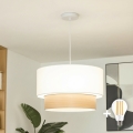 Brilagi - LED-hanglamp aan snoer CERIA 1xE27/40W/230V Ø 50 cm wit/beige