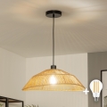 Brilagi - LED-hanglamp aan snoer CERIA BOHO 1xE27/40W/230V Ø 50 cm bruin