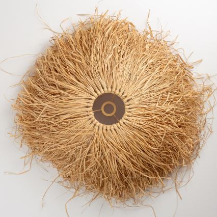 Brilagi - LED-hanglamp aan snoer CERIA BOHO 1xE27/40W/230V Ø 60 cm raffia