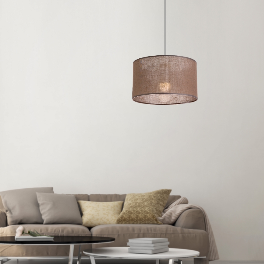 Brilagi - LED Hanglamp aan kabel ANTHONY 1xE27/60W/230V eiken walnoot/bruin